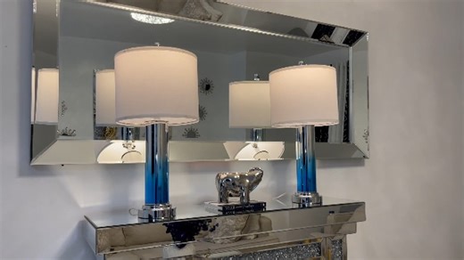 Watch Blue table lamps for living room set of 2 on Amazon Live