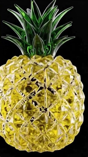 GLASS PINEAPPLE FRUIT EXPLOSION 🍍💥💦 #claiips 07