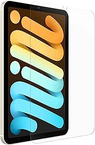 OtterBox Alpha Glass Screen Protector for iPad mini (6TH GEN) - Clear, Flawless Touch Response, Fingerprint Resistant, Precision Fit, Vibrant Clarity