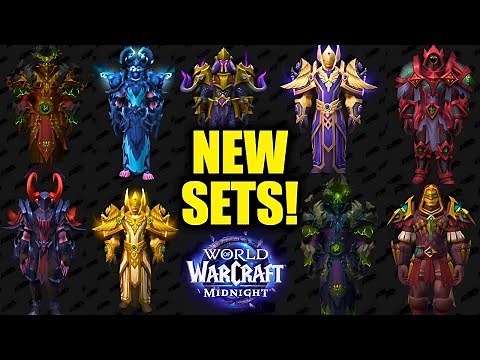 NEW Midnight Season 1 Tier Sets Revealed! Warlock, Warrior, Druid, DH, Paladin & Rogue Midnight Sets