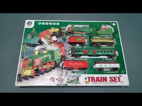 Unboxing Steam TRAIN SET Christmas Train Track Model Series ASMR