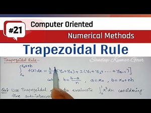 Trapezoidal Rule | Newton cotes formula | Numerical Intergration method | Numerical methods