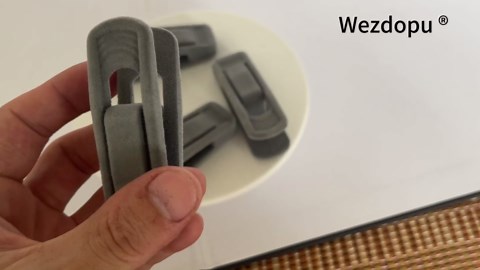 Wezdopu 20PCS Velvet Hangers Clips Strong Finger Clips Pants Hangers with Clips for Pants Skirt Clothes (grey), Gray
