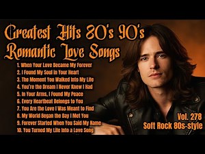 Greatest Hits Romantic Love Songs 💖 Love Songs 80's 90's - Soft Rock Ballads - Playlist Vol. 278
