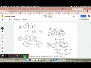 Distributive Property - Class Practice Problems