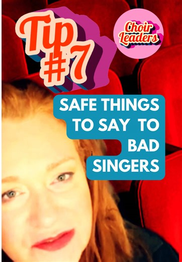 It’s not lying. It’s kindness and integrity. If a bad singer or parent is excited to hear your opinion - tread verrrrry carefully friends. #vocalcoach #canising #musicteacher #choirleader #choir @Archway Choirs @Jane Reverb