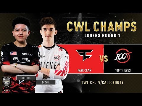 Faze Clan vs 100 Thieves | CWL Champs 2019 | Day 3