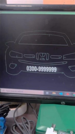 “Honda Car Keychain Design in AutoCAD 🔥 | Coming Soon Laser Cut | LaserCadByAtif”