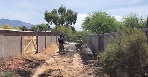NWF crews battle brush fire near northwest side