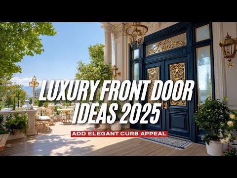 Luxury Front Door Ideas 2025 that Add Elegant Curb Appeal