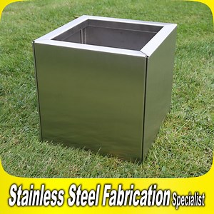 [Hot Item] Square Planter Pot Stainless Steel Garden Flower Pot