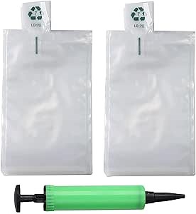 Miupoo Packaging Air Bags,Clear Plastic Inflatable Air Packaging Protector Bag with Free Pump Cushion,Air Inflatable Cushion Blocking Packaging Bag,4x6 Inches,100 Pieces