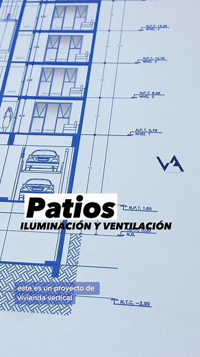 Patios de iluminación y ventilación #vivienda #arquitectura #construccion #seduvi #desarrollourbano #cdmx #proyectos #diseño