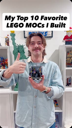 Drew Jo Maynard | My top 10 favorite LEGO MOCs I built!🥳🥳🥳 @lego #lego #reels #legoreels #legomoc #afol #lego2025 #legomarvel #legofnaf #legoskyscraper... | Instagram