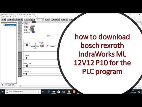how to download PLC Programming software - Bosch Rexroth IndraWorks ML 12V12 P10 - YouTube