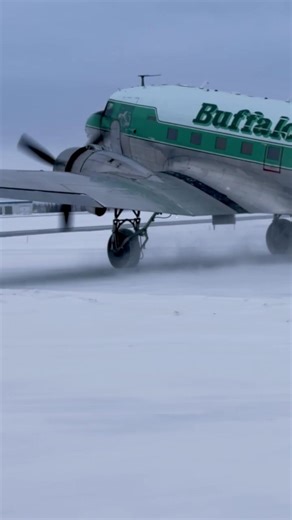 Buffalo Airways DC-3 LFR taxiing out for a trip to Hay River. It’s coming back this morning this morning. I’ll be there waiting for some 737 parts from Red Deer. | Mikey McBryan