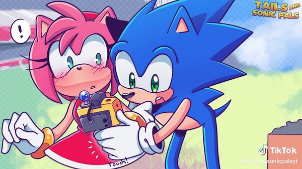 SONIC MAKES AMY BLUSH - Frontiers SonAmy Comic Dub #SONAMY #sonicfrontiers