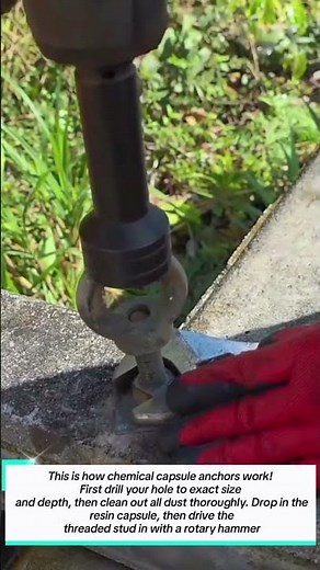 Strongest Concrete Anchor! Chemical Resin Installation Guide‎