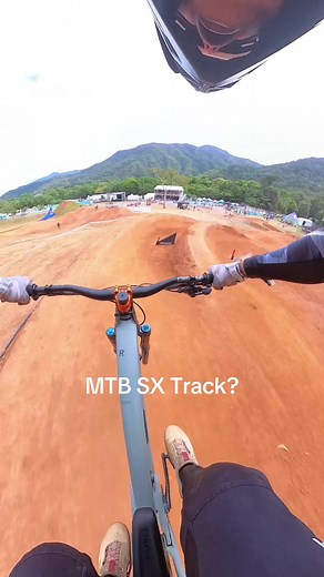 Cyclist Tackles Epic MTB SX Track
