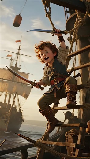 🏴‍☠️ This tiny pirate’s got a bandana, a squishy eyepatch, and a mission to steal all the goldfish crackers. #PirateTots #TinyScurvyCrew#baby#cute#cutebaby#ai#fyp#babytalking