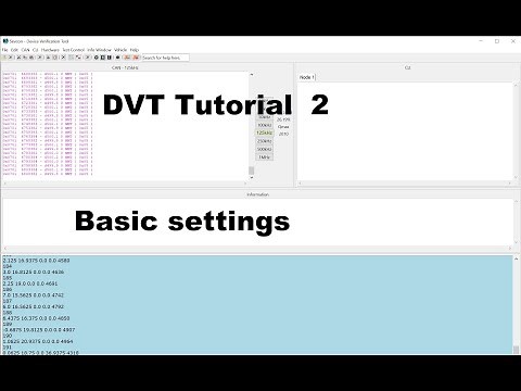 How to set up basic settings in Sevcon DVT software