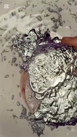 Art Made From Ice and Metal 🔥❄ #satisfyingvideo #frozenmetal #asmr #oddlysatisfying #metalart