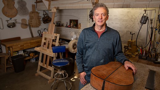 Wood from mythical mahogany tree inspires Salem guitarist, luthier Dan Wetzel