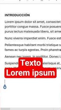 Crear texto Lorem ipsum con WORD Móvil #wordmovil #wordconcelular