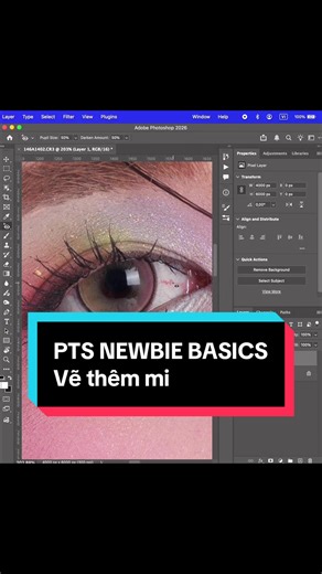 Đây là một trong những lý do mà ae nên sử dụng Wacom khi Retouch ák! Sau khi xử lý khuyết điểm thì vào quẹt quẹt vài điểm còn thiếu sao cho trông thật tự nhiên là được! 👩🏻‍💻FOCUS WITH ME! #tips #edit #photoshop #fyp #beauty