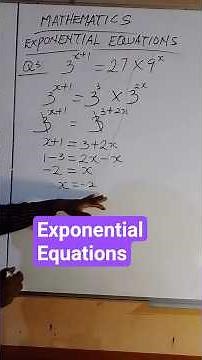 Live highlight/Equations involving Exponents #algebra #exponential #azsciencetv