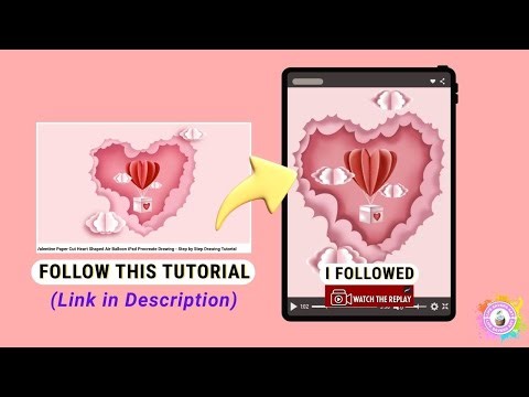 You Can Create This Heart Cutout for Valentines Day | Procreate Tutorial Follow-Along