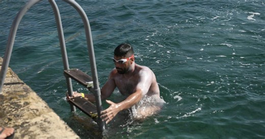 Neil Agius completes epic Sicily-Malta swim in record-breaking time