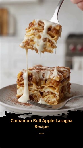 Cinnamon Roll Apple Lasagna