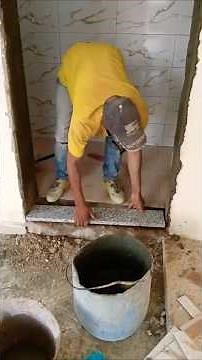 Bathroom Threshold Perfection – Granite Step Installation Like a Pro!