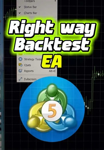 How to backtest an EA in MT5 📊 A quick look at Strategy Tester, visual testing, drawdown, trading history, and what I personally pay attention to before using an Expert Advisor. Backtests are useful for understanding how a strategy behaves, but they don’t guarantee future results. Real trading conditions can be very different. For educational purposes only. #MT5 #MetaTrader5 #AlgoTrading #ExpertAdvisor #TradingBot