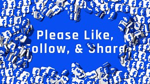 Download Facebook 3D Icon Reveal Text, Chroma Key, Luma Matte Selection of Icon, 3D Rendering