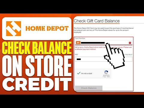 How To Check Balance On Home Depot Store Credit (2025)