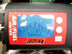 Ducati 999 FAST air fuel meter with REDVOLUTION Exhaust 1