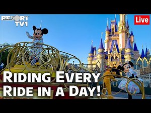 🔴Live: Riding Every Ride at Magic Kingdom in One Day - Walt Disney World Live Stream
