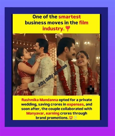 Rashmika Mandanna's decision to keep her wedding private is being seen by many as a smart blend ❣️