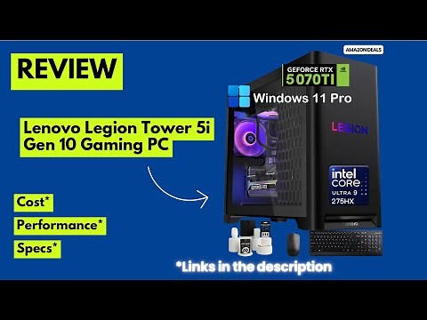 Lenovo Legion Tower 5i Gen 10 Gaming PC Review | Intel Ultra 9 275HX + RTX 5070 Ti Beast Setup!