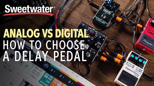Analog vs Digital delays: how do they work, what do they sound like, and which is right for you? Join Daniel Fisher as he tells all! 💥Shop Delay Pedals 👉 https://bit.ly/2YrUQ44 | Sweetwater