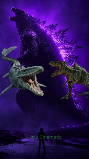 Mosasaurus vs ALL Dinosaurs! 🌊🦖 (Epic Battle) #godzilla #jurassicworld