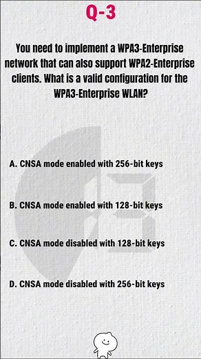 Aruba HPE6-A78: Configuring WPA3-Enterprise with CNSA Mode for Maximum Security