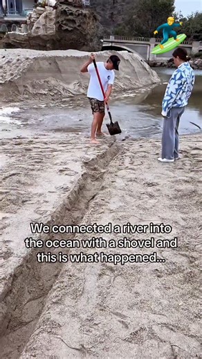 Engineering | Science | Technology on Instagram: "All it took was a small break in the sand. 🌊"