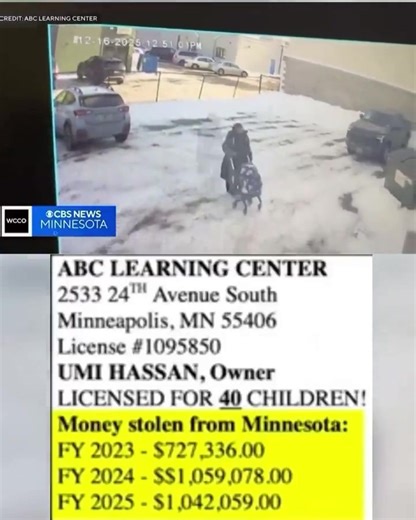 💥CBS attempts to discredit Nick Shirley by showing there were actually *FOUR* children at ABC Learning Center the day he visited. But what CBS ACTUALLY did was PROVE HIM RIGHT. Babysitting 4 kids while the federal government pays you for 40 KIDS is FRAUD. This place has taken almost THREE MILLION DOLLARS in subsidies over three years. And to top if off, they asked the owner if he was committing fraud, and he gave the most unconvincing "no" in history! @ sgtnewsnetwork | Jamielynn Looney
