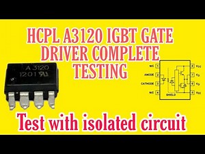 igbt gate driver testing |hcpl A3120 igbt gate driver test with isolated circuit |vfd repairing lab