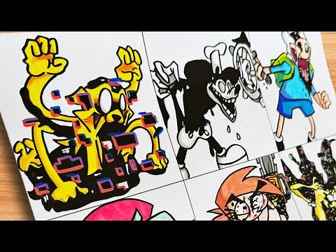 Dibujo Friday Night Funkin' Pibby Corrupted V1.5 (Come Learn With Pibby x FNF Mod) CunsArt