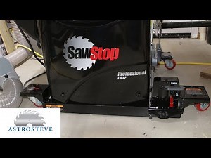 SawStop Industrial Mobile Base on PCS table saw