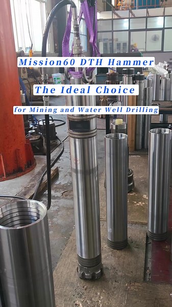 Mission60 DTH Hammer for Mining and Water Well Drilling #waterwell #drilling #dthdrilling #feiya #dthhammer